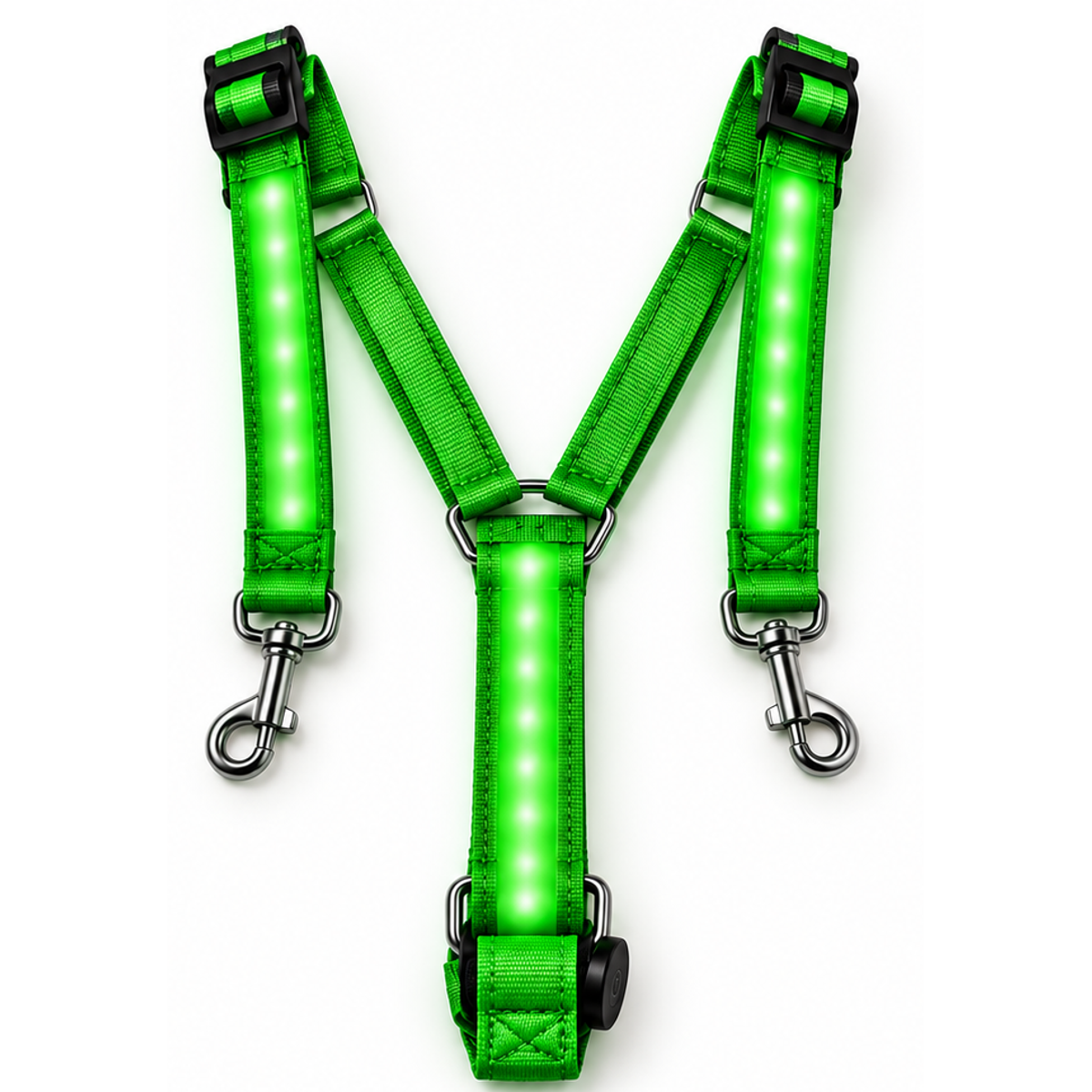 EquiGlow LED Chest Harness - Green