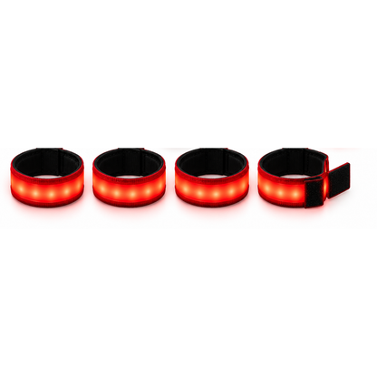 EquiGlow LED Leg Bands (Set of 4) - Red